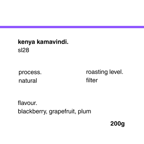 Kenya Kamavindi SL28 Natural 200g