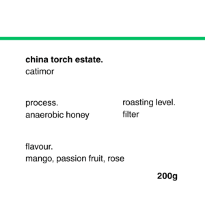 China Torch Estate Anaerobic Honey 200g